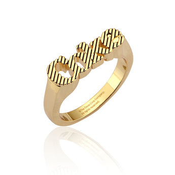 Couture Kingdom Disney Gold Plated Stainless Steel Coke Ring Size "N"