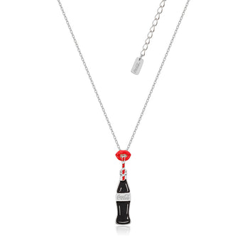 Couture Kingdom Disney White Gold Plated Stainless Steel Coca Cola Lips 45+7cm Chain