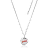 Couture Kingdom Disney White Gold Plated Stainless Steel coca Cola Bottle Cap 50+5cm Flat Curb Chain