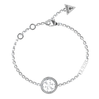 Guess Stainless Steel 4G & Cubic Zirconia Coin Bracelet