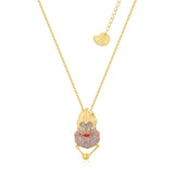 Couture Kingdom Disney Gold Plated Stainless Steel Ursula Crystal Pendant with 45+7cm Chain