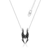 Couture Kingdom Disney Stainless Steel Maleficent Crystal Pendant With 45+7cm Chain