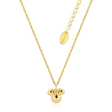 Couture Kingdom Disney Gold Plated Stainless Steel Minnie Mouse Pendant With 45+7cm Twist chain