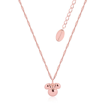 Couture Kingdom Disney Rose Gold Plated Stainless Steel Minnie Mouse Pendant With 45+7cm Chain