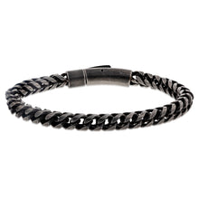 Load image into Gallery viewer, Stainless Steel &quot;Y&quot; Shape Black Link 22cm Bracelet